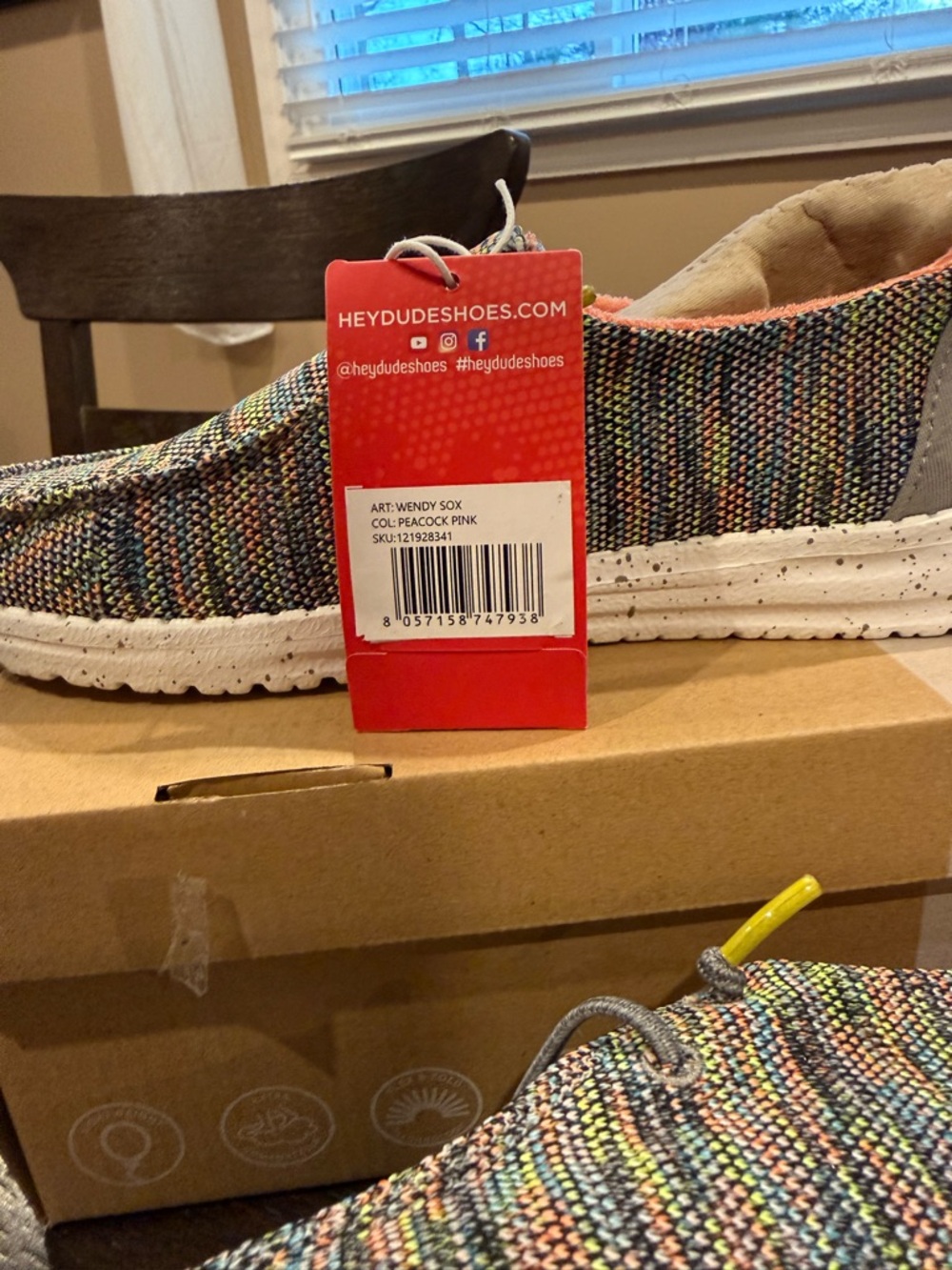 NWT Hey Dude Multi-Color Wally Low Slip-On Shoes - Picture 7 of 10